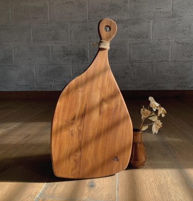 Organic Teak Wood Chopping / Serving Board | Semi Oval | 32 cm