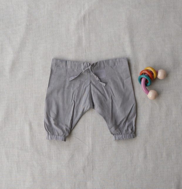 Alloy Grey Cotton Baby Pants