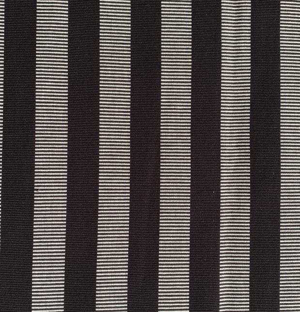 Handwoven Ribbed Cotton Bed Cover Black / Grey
