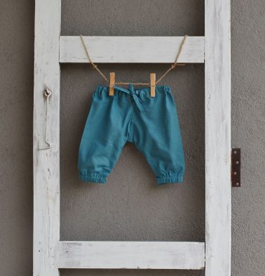 Brittany Blue Cotton Baby Pants