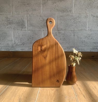 Organic Teak Wood Chopping / Serving Board | Semi Oval | 30 cm