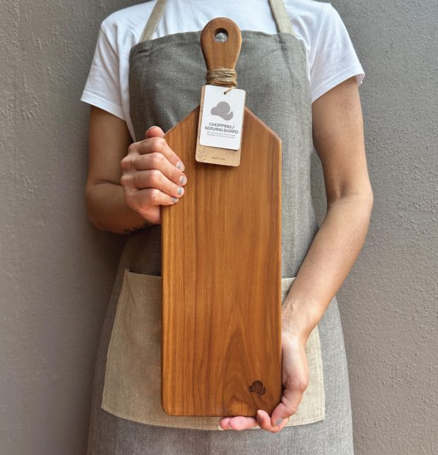 Organic Teak Wood Serving / Cheese Board | Rectangle | 37 cm