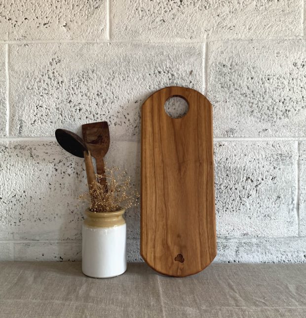 Organic Teak Wood Serving / Cheese Board | Ellipse | 40 cm