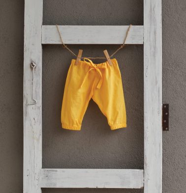 Sunflower Yellow Cotton Baby Pants