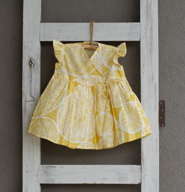 Cotton Dreamcatcher Yellow Bubble Dress Baby Girl