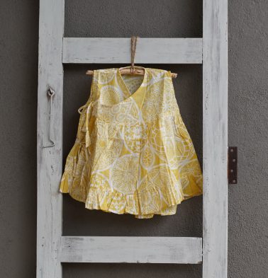 Cotton Dreamcatcher Yellow Wind Dress Baby Girl