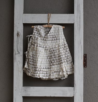 Cotton Triangle Beige Wind Dress Baby Girl