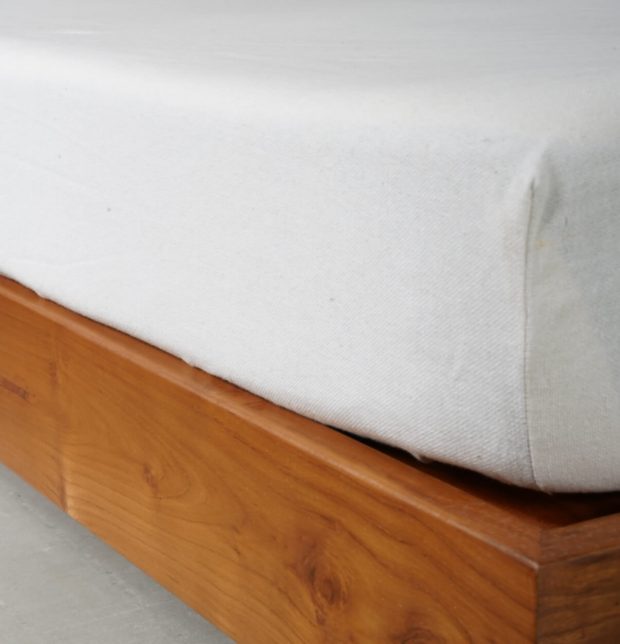 Customisable Cotton Fitted Mattress Cover - White