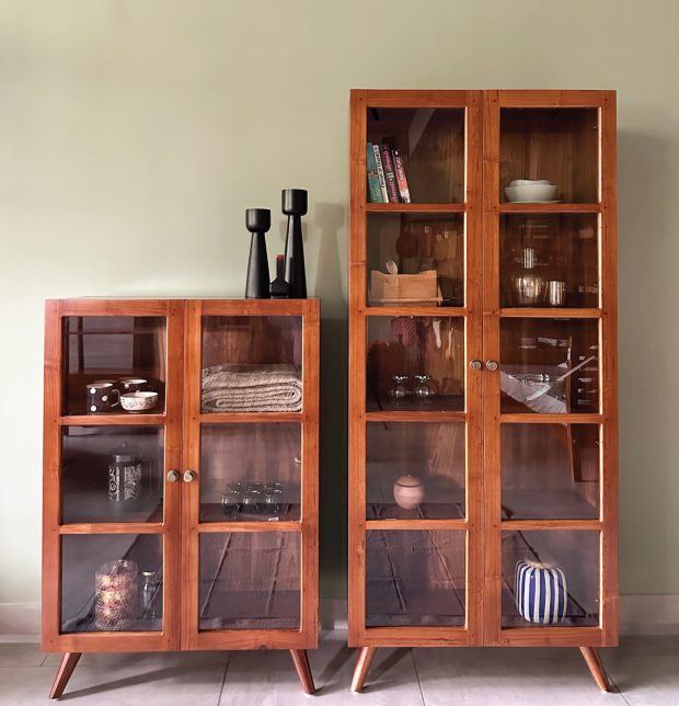 Solid Teak Wooden Shelf - Small