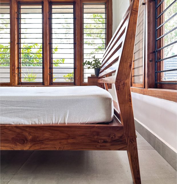 Solid Teak Wood Comfort Bed