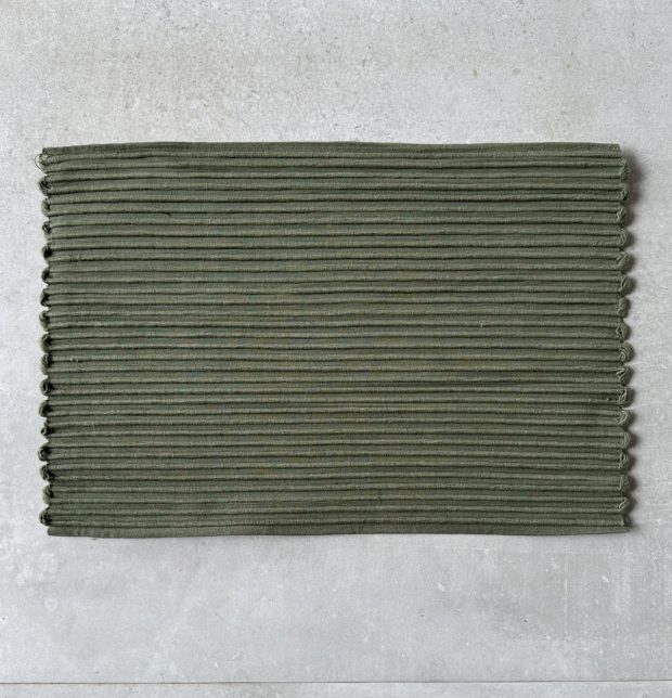 Handwoven Cotton Table Mats Sage Green- Set of 6