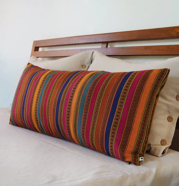 Vintage Weave Lumbar Cotton Cushion Cover Multicolor - 14