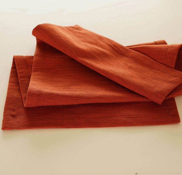 Customisable Cotton Shelf Liner Rust Orange