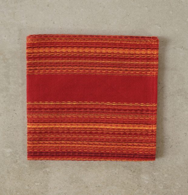 Honeycomb Cotton Dish Towel Red