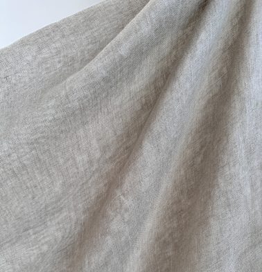Linen Sheer Fabric Oyester Grey