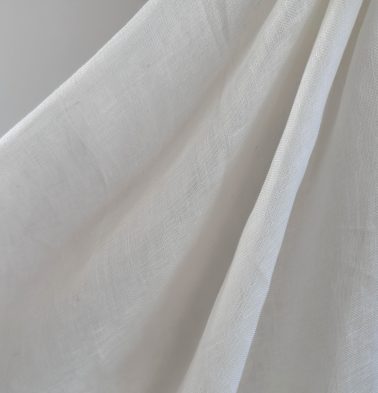 Linen Sheer Fabric White