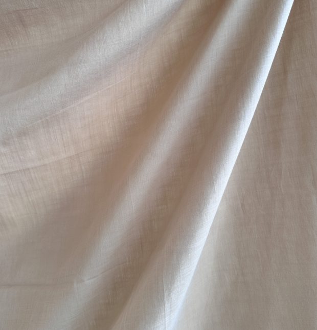 Slub Sheer Cotton Curtain Pebble Beige