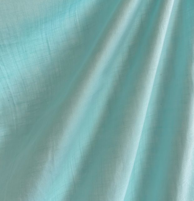 Slub Cotton Sheer Fabric Plume Blue