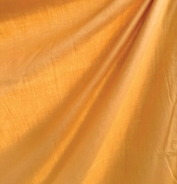 Customizable Sheer Curtain, Slub Cotton - Sunflower Yellow
