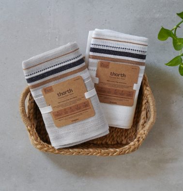 Brown Stripes Thorth | Premium Cotton Bath Towel | Combo of 2