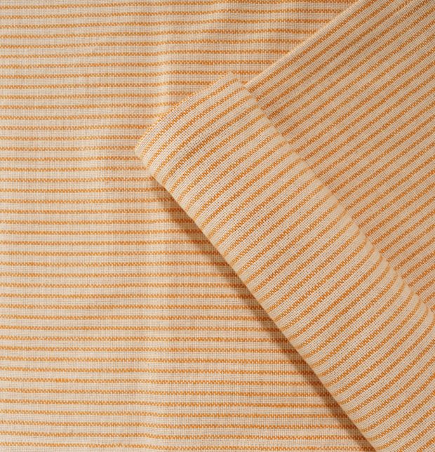 Fine Stripes Cotton Table Runner Yellow