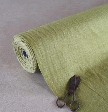 Panama Weave Cotton Fabric Spinach Green