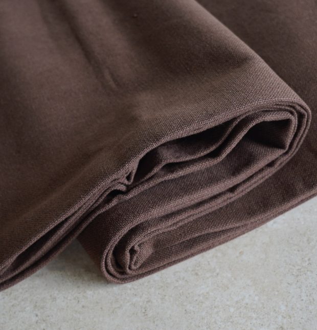 Solid Cotton Fabric Cocoa Brown