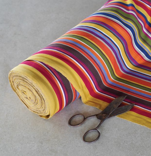 Stripe Cotton Curtain Multi color