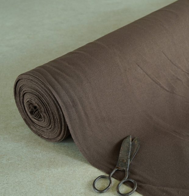 Solid Cotton Fabric Cocoa Brown