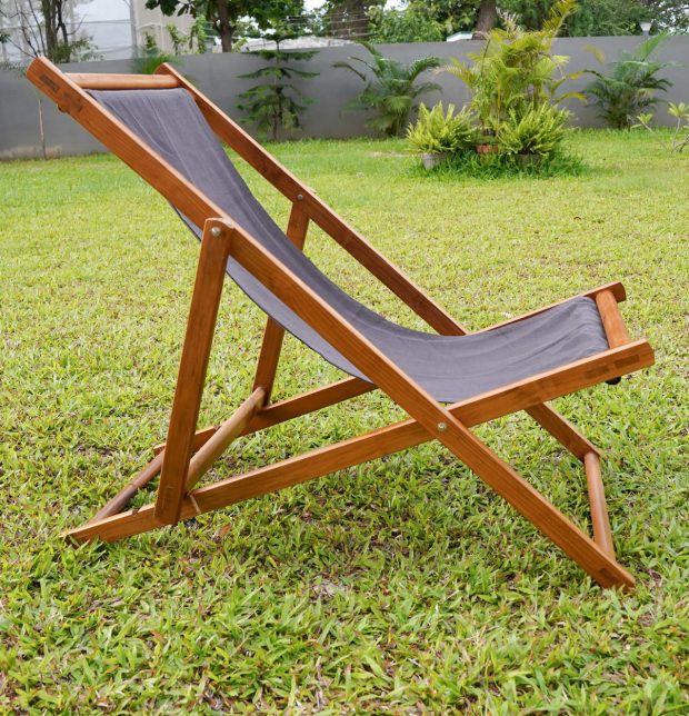 Solid Teak Wood Sling Chair