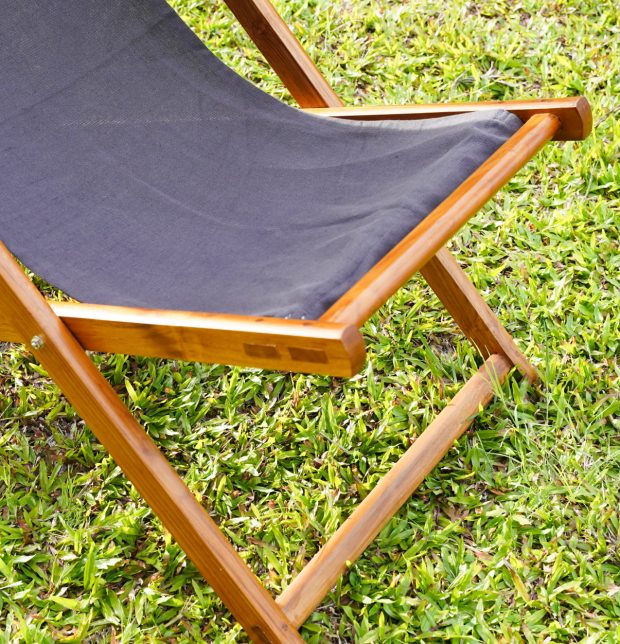 Solid Teak Wood Sling Chair