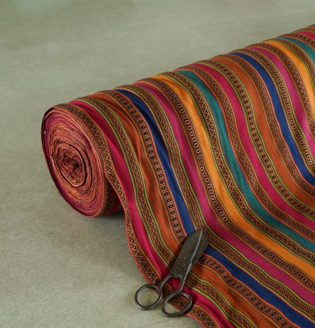 Vintage Weave Cotton Curtain Multi color