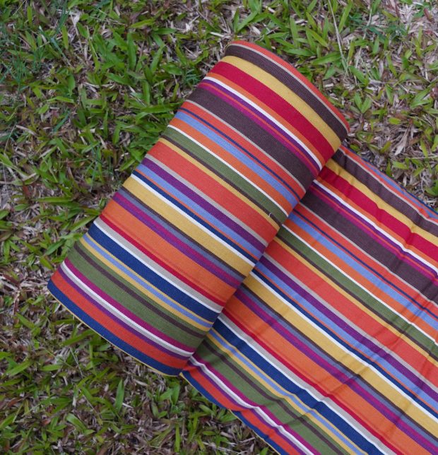 Stripe Cotton Travel bed- Multicolor