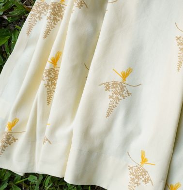 Nirvaanya Cotton Fabric – Konna –  Almond