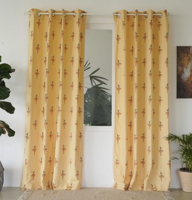 Customizable Curtain, Cotton – Nirvaanya Konna- Golden Fleece