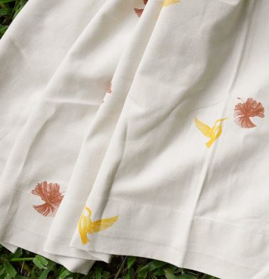 Nirvaanya Cotton Fabric – Sparrow – Birch Beige