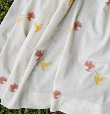 Nirvaanya Slub Sheer Cotton Fabric – Sparrow -Birch Beige