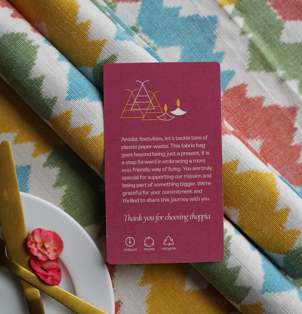 Ikat Vibrant Crown Tablemats & Napkin Set – Gift Bag