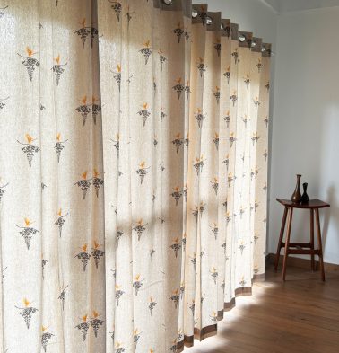 Nirvaanya Cotton Curtain – Konna – Birch Beige