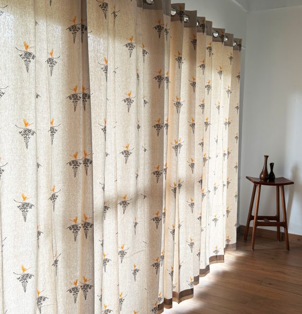 Nirvaanya Cotton Curtain - Konna - Birch Beige