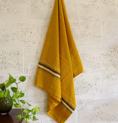 Thorth | Premium Cotton Bath Towel | Mustard Yellow