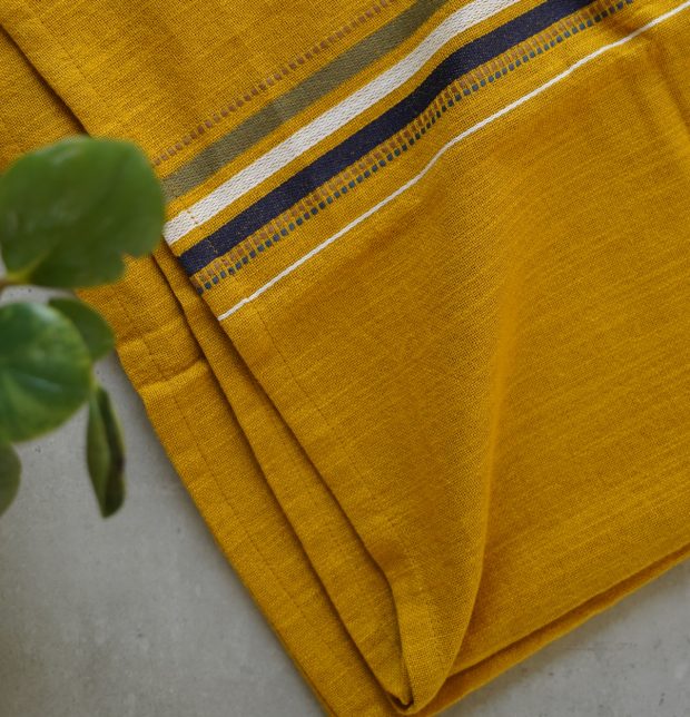 Thorth | Premium Cotton Bath Towel | Mustard Yellow