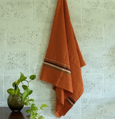 Thorth | Premium Cotton Bath Towel | Rust Orange