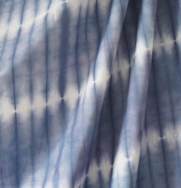 Indigo Blue Tie and Dye Cotton Bedsheet  - With 2 pillow covers
