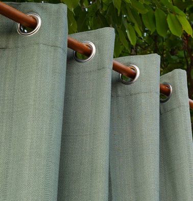 Kadoor Cotton Curtain Garden Green
