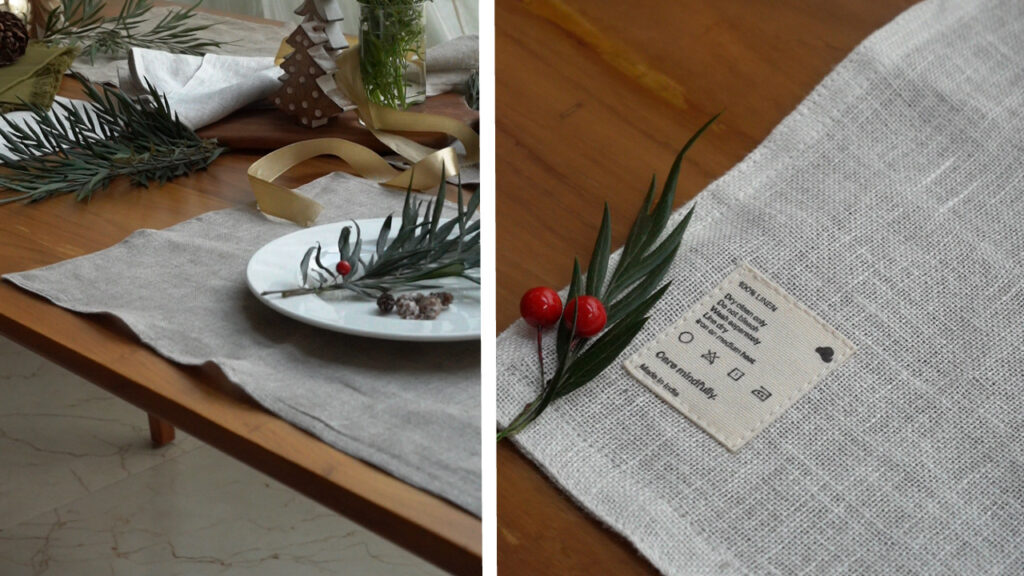 Reversible Linen Table Runners & Mats