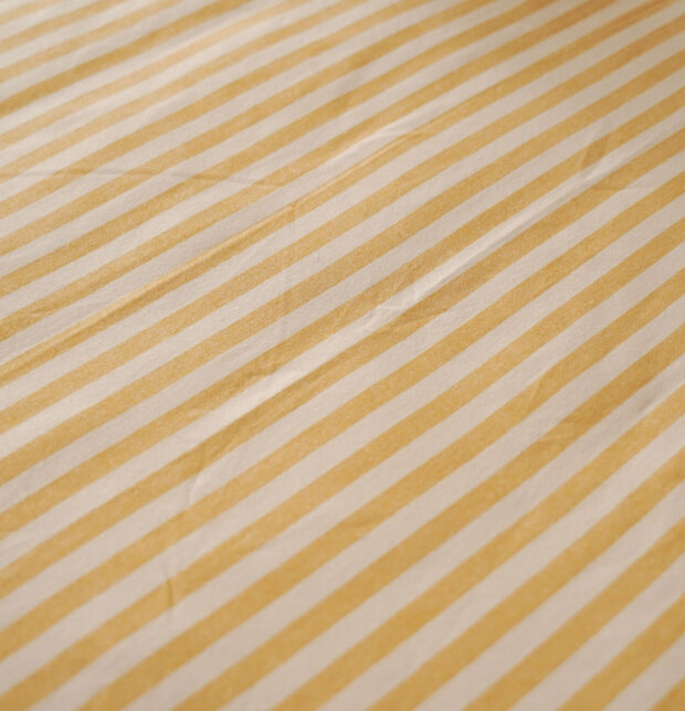 Morning Stripe Cotton Pillow Cover – Yellow